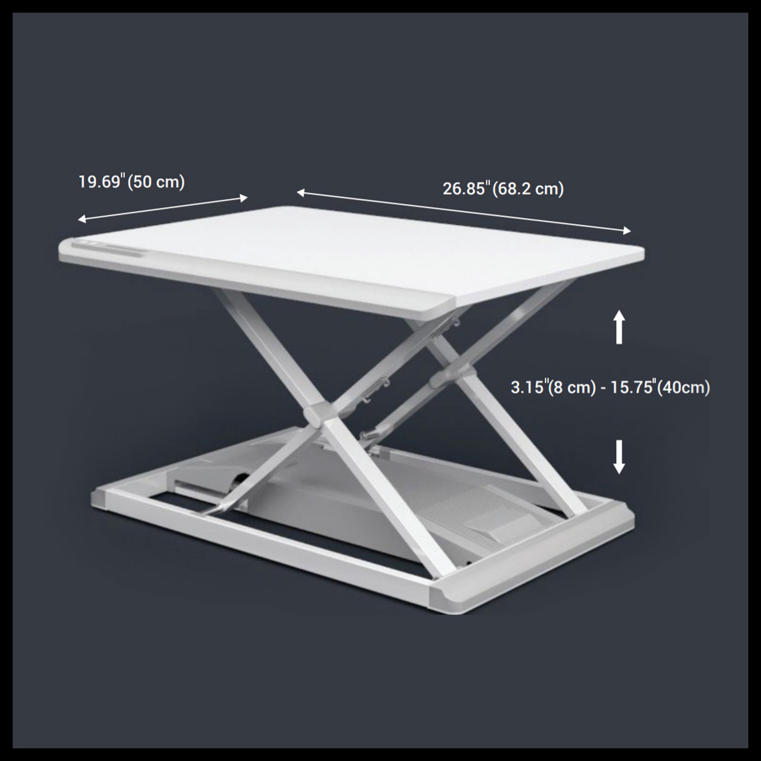 portable standing desk converter